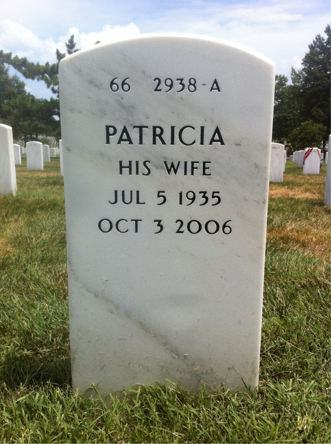 Back of headstone — Harvey Hankins