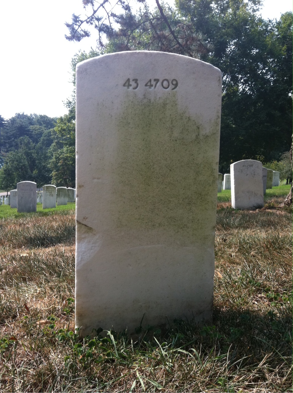 Back of headstone — Ruben Amaya