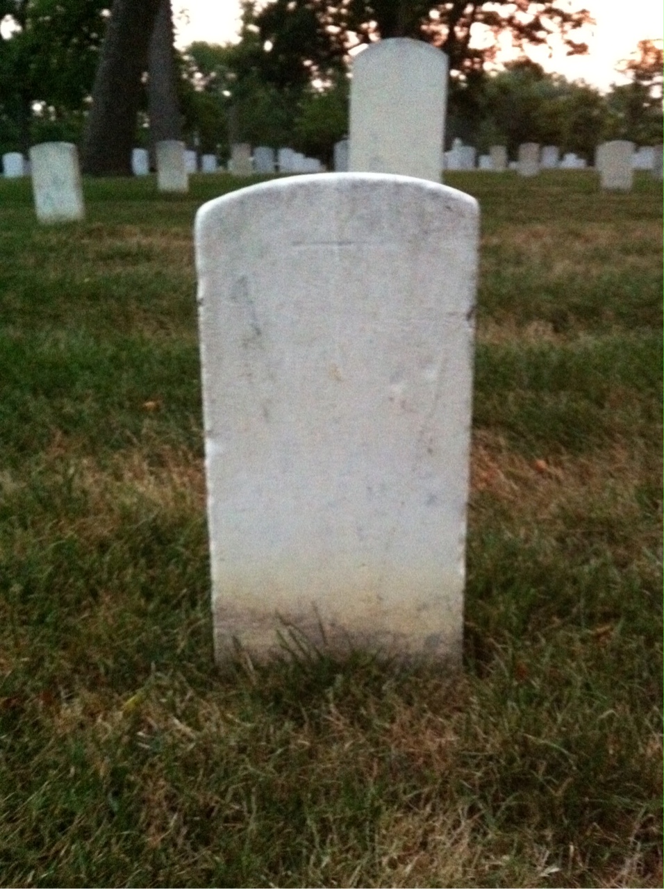 Back of headstone — John Murphy