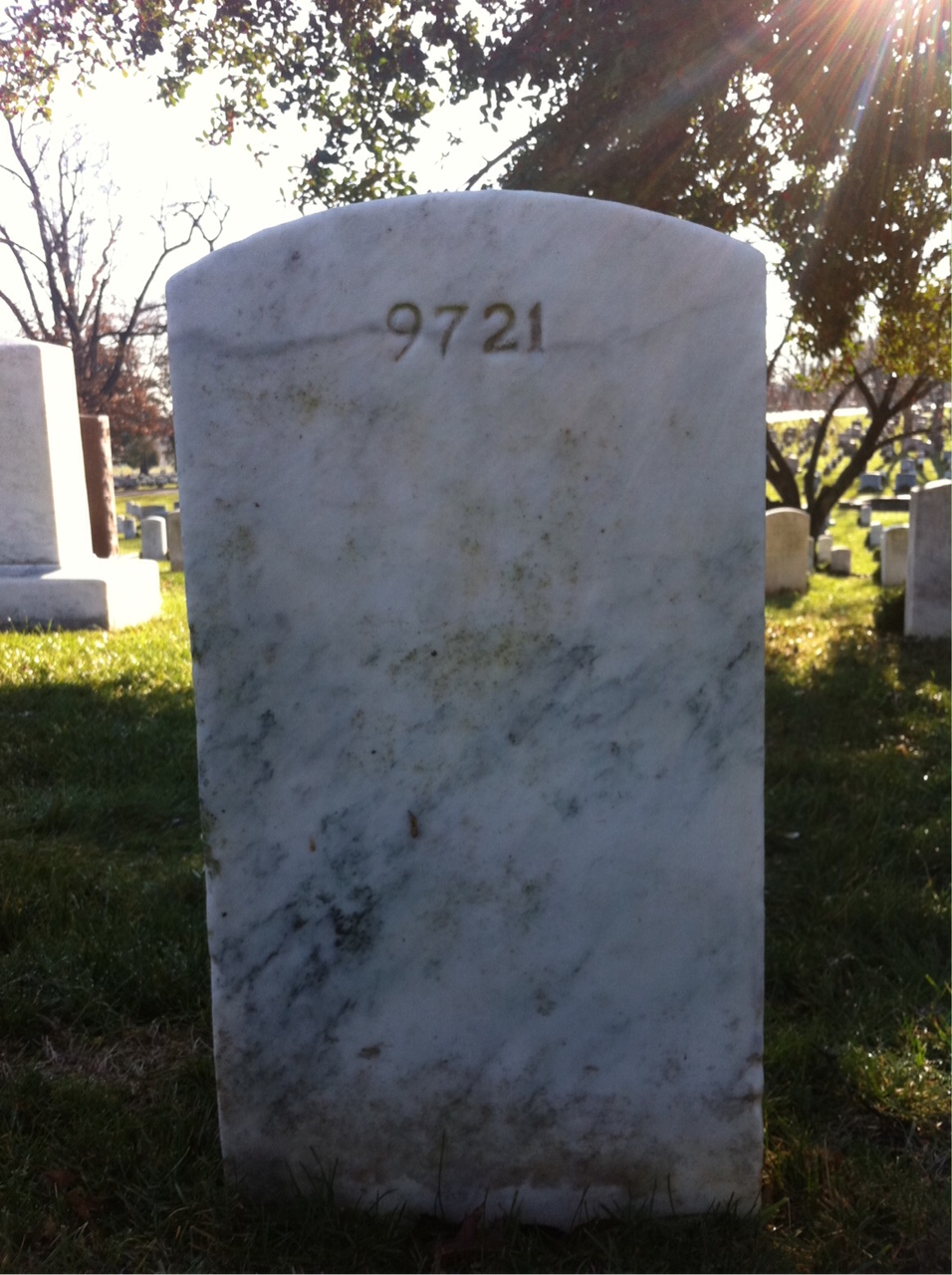 Back of headstone — Ethel Anderson