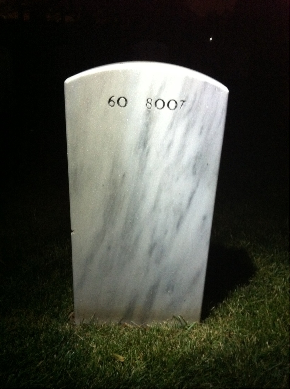 Back of headstone — Mark Phelan