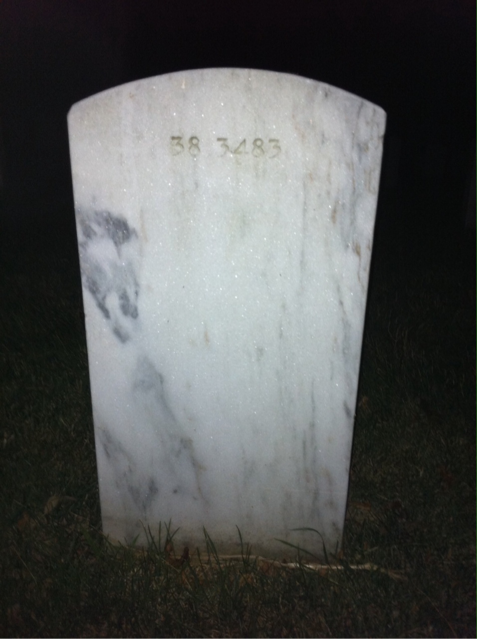 Back of headstone — George Bachmann