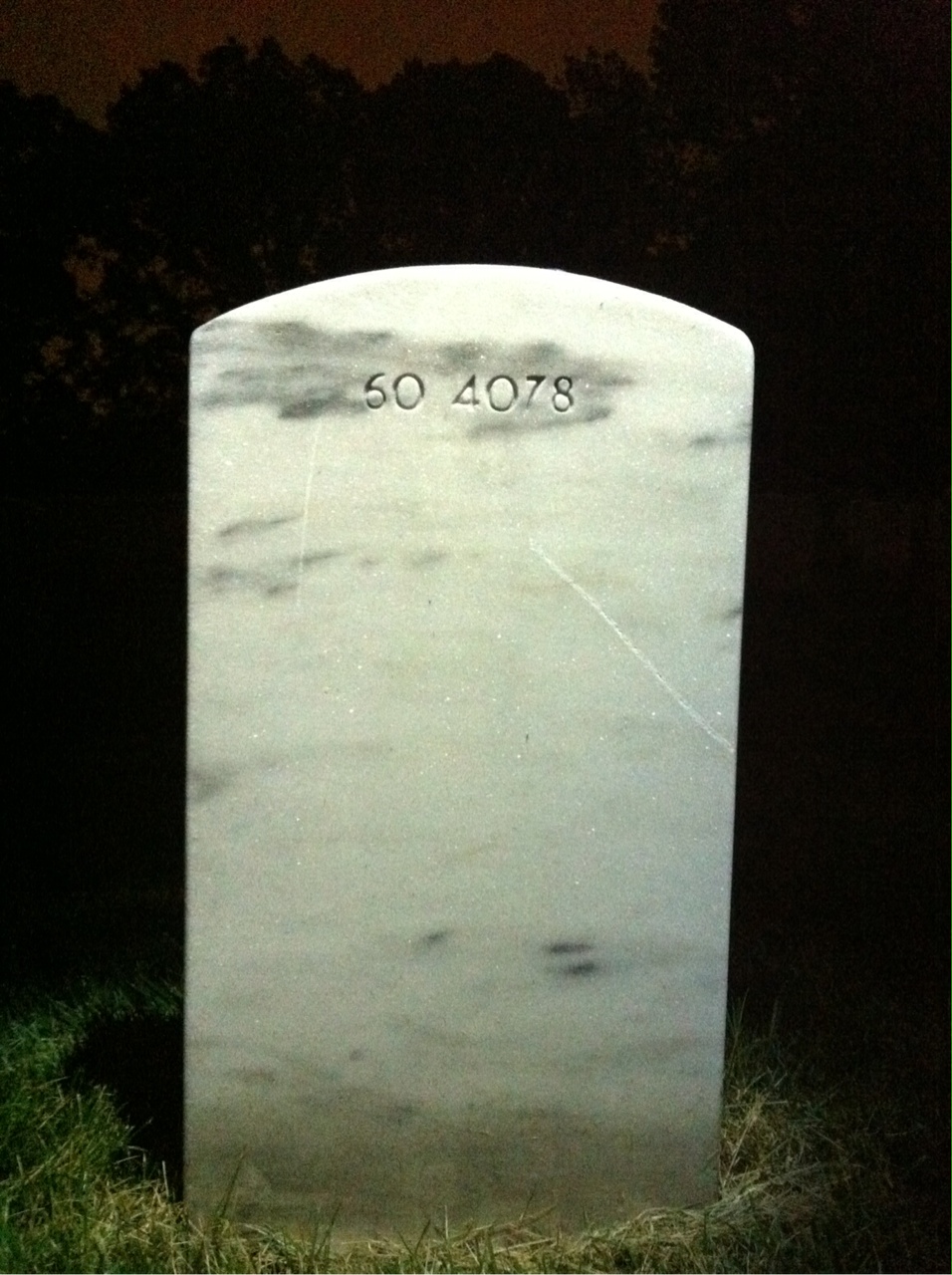 Back of headstone — Robert Morrison