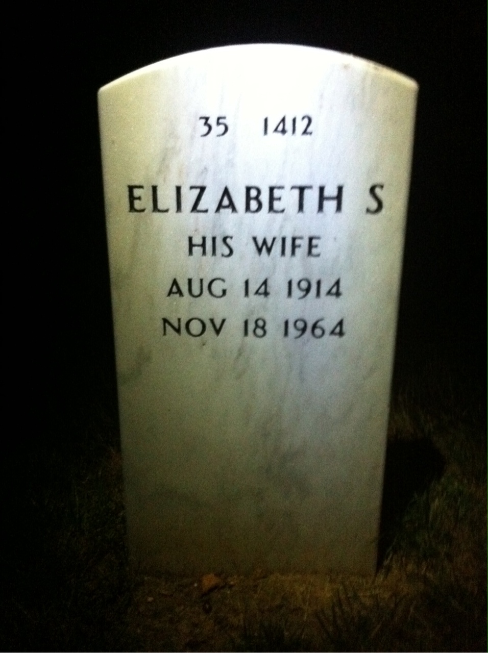 Back of headstone — Mario Gregorio