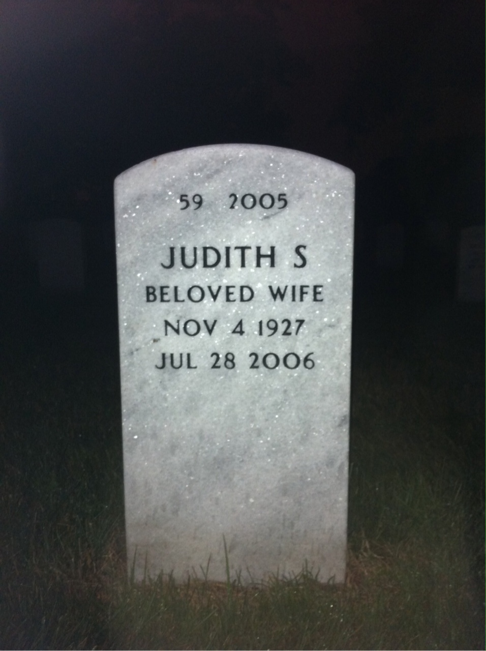 Back of headstone — Bruce Curl