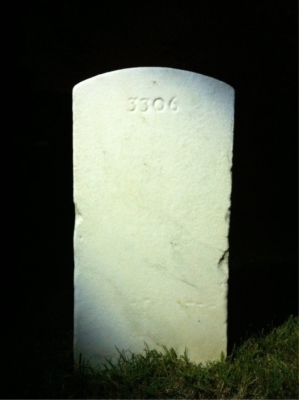 Back of headstone — Joseph Myers