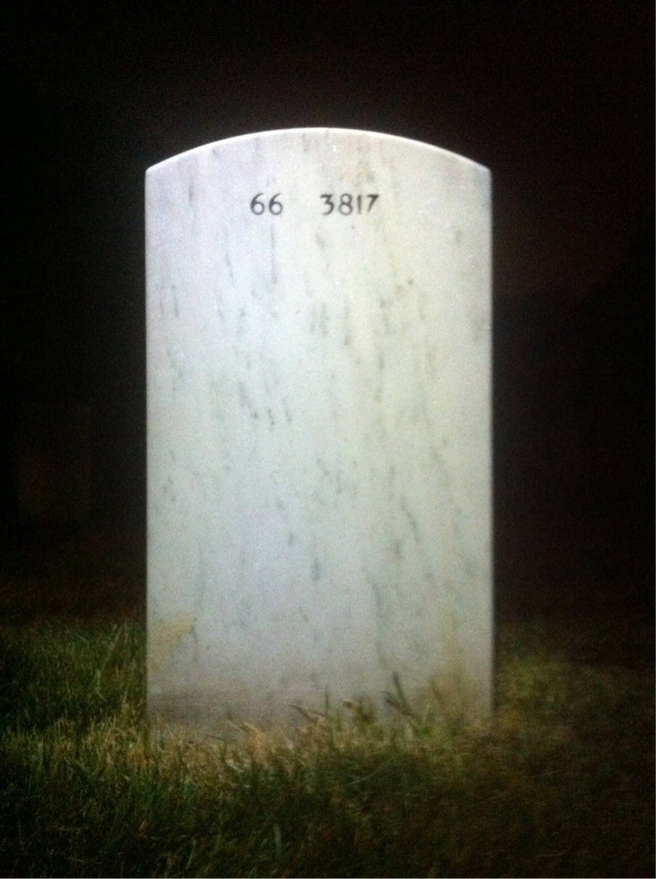 Back of headstone — Herbert Highfield