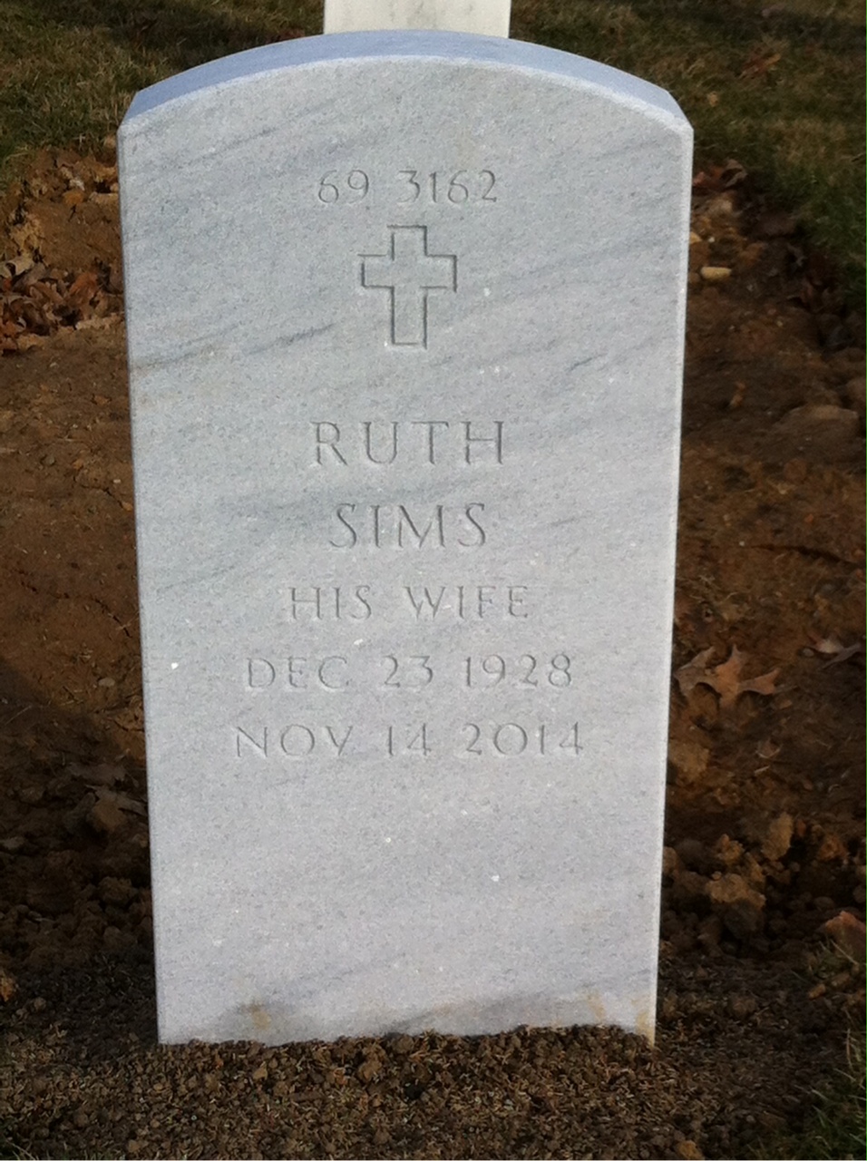 Back of headstone — Paul Wheaton