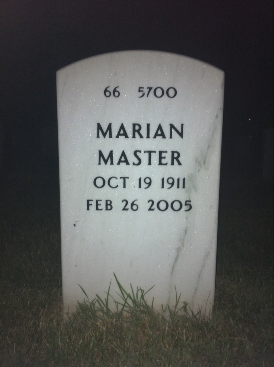 Back of headstone — Frank Mclaughlin