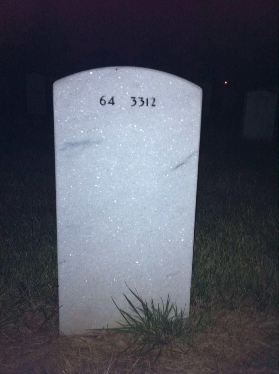 Back of headstone — Harmon Polster