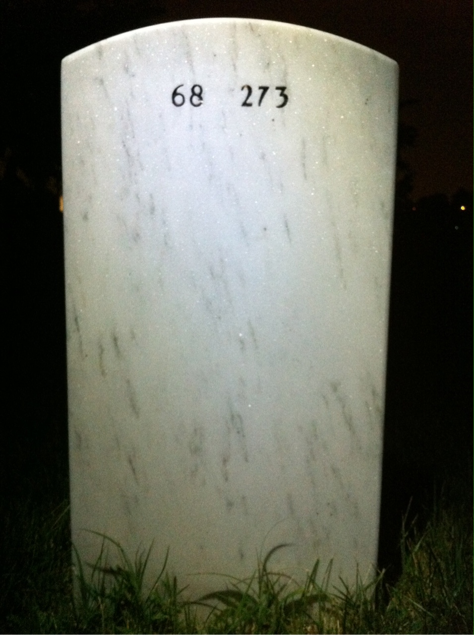 Back of headstone — Thomas O'Connor