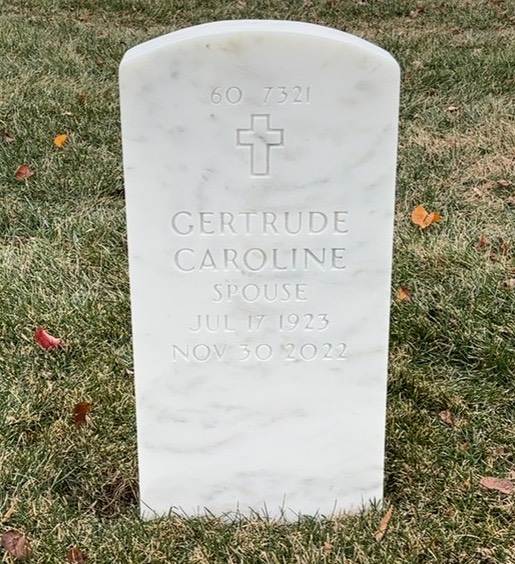 Back of headstone — Stanley Bosowski