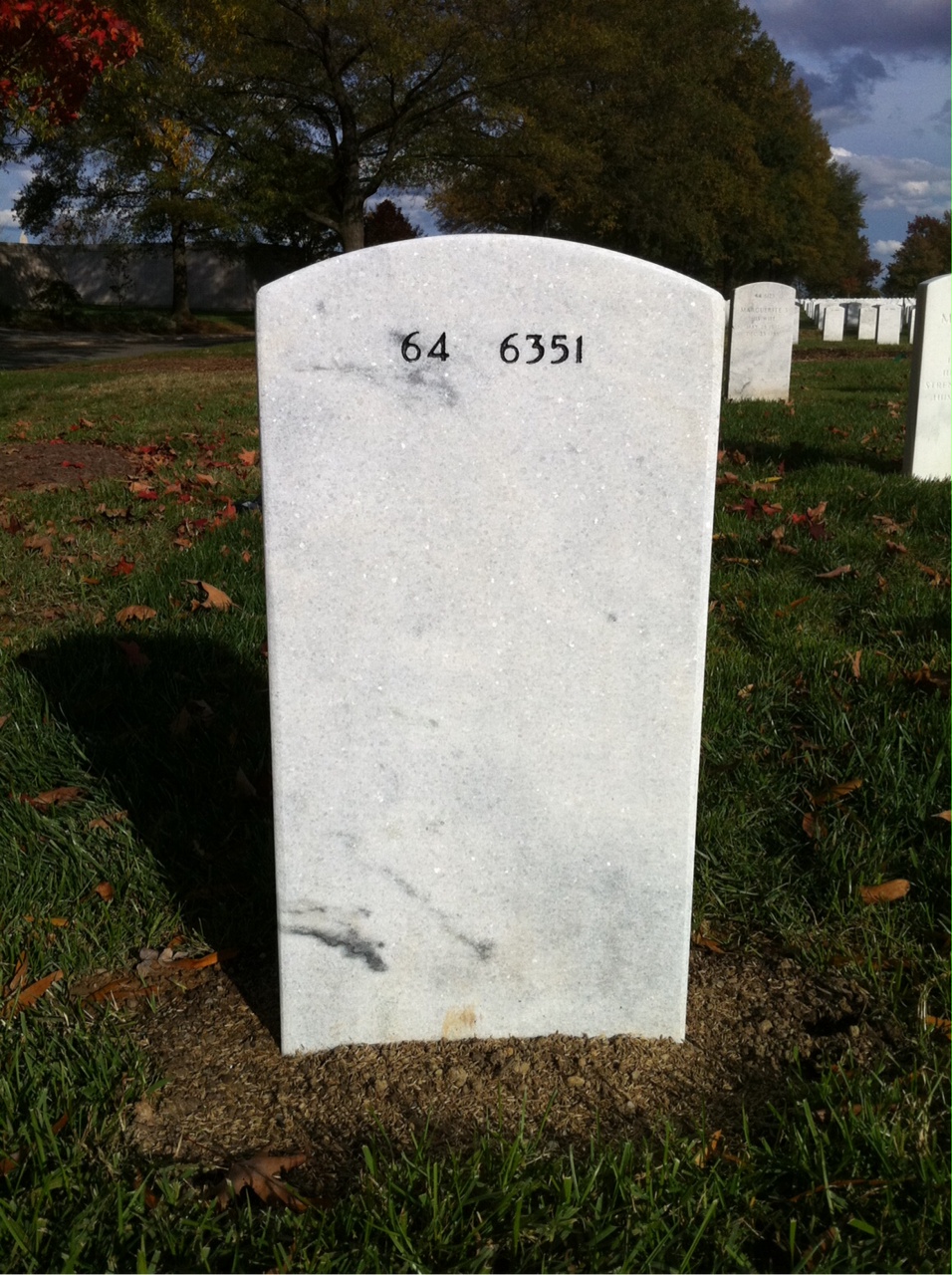 Back of headstone — William Bobby Swanson