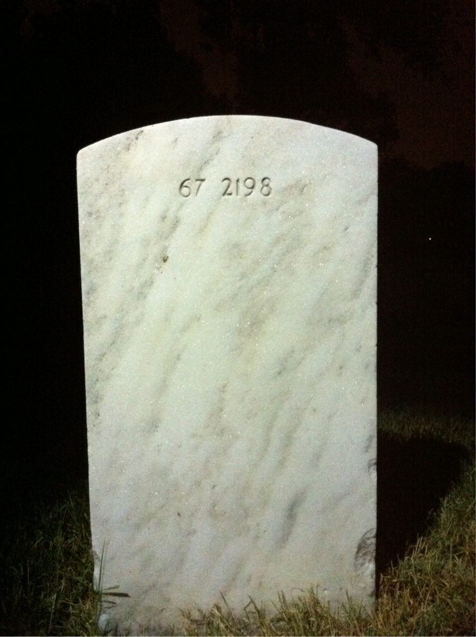Back of headstone — Philip Moore