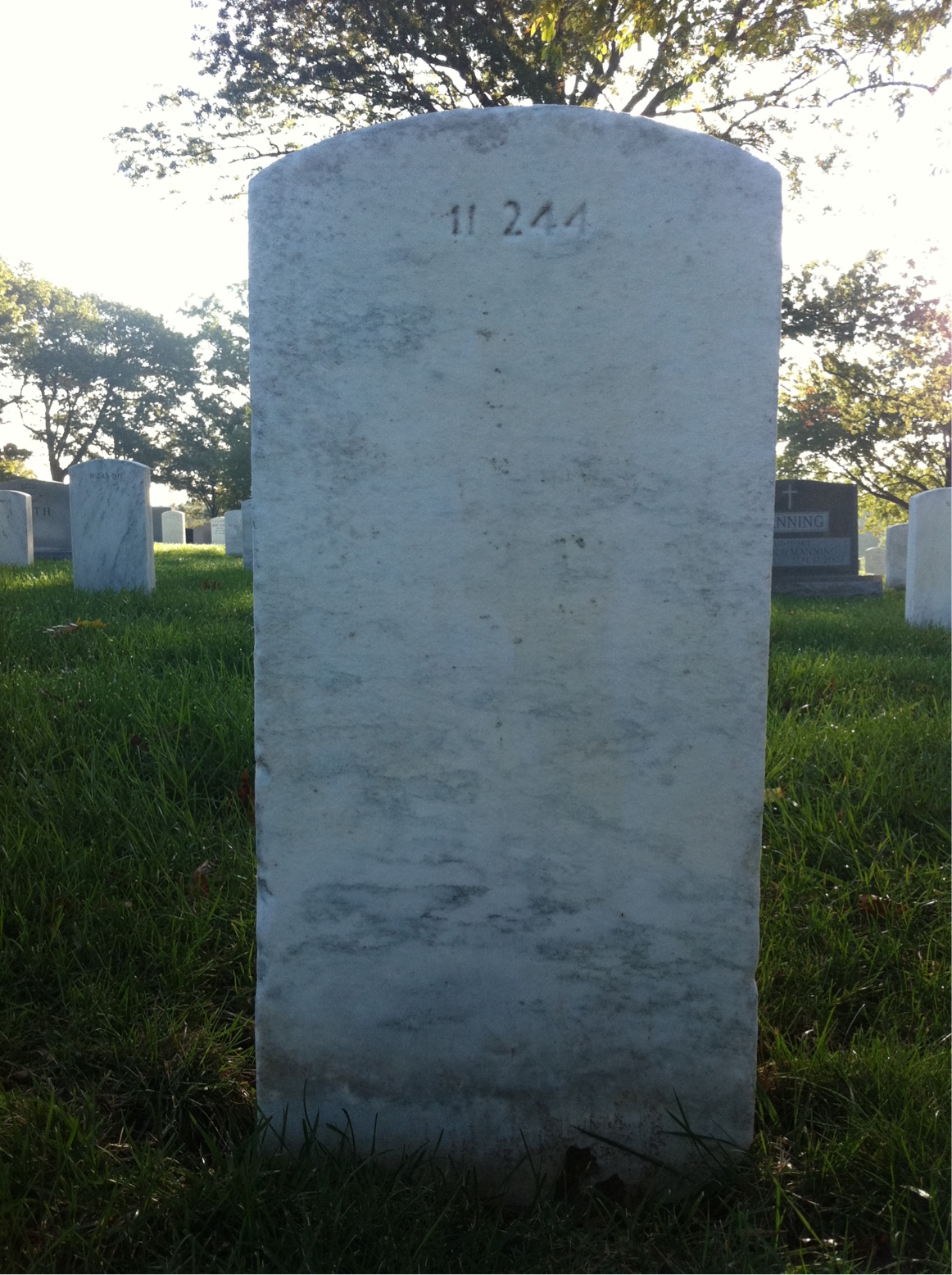 Back of headstone — Genaro Mondragon