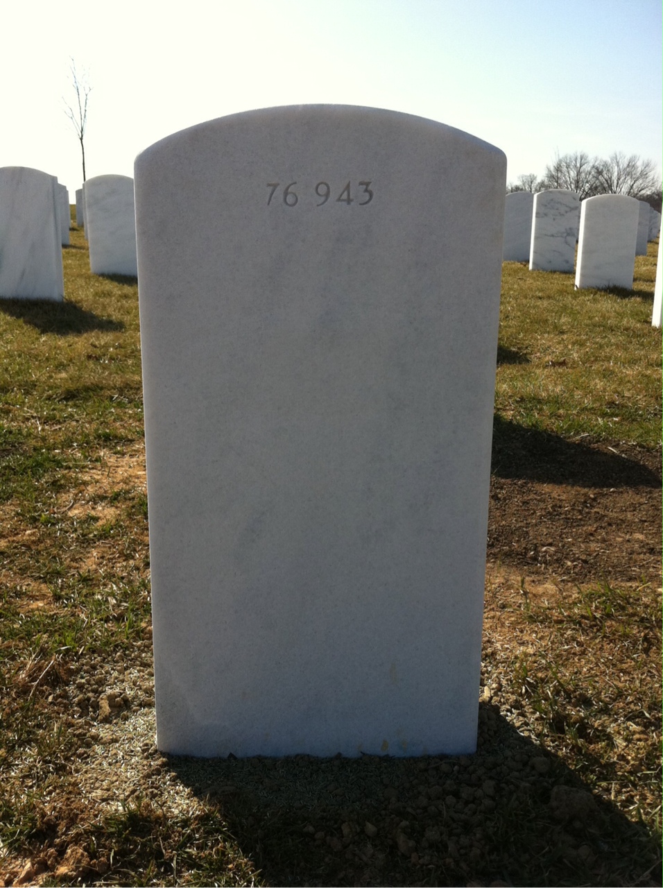 Back of headstone — Frederick Douglas Robinson