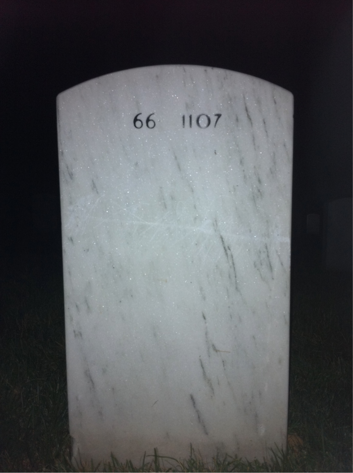 Back of headstone — Robert Conrad