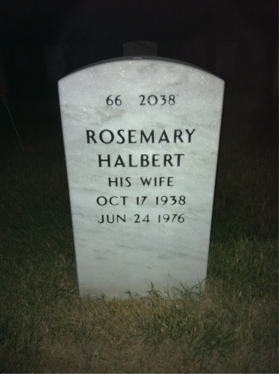 Back of headstone — Raymond Richards