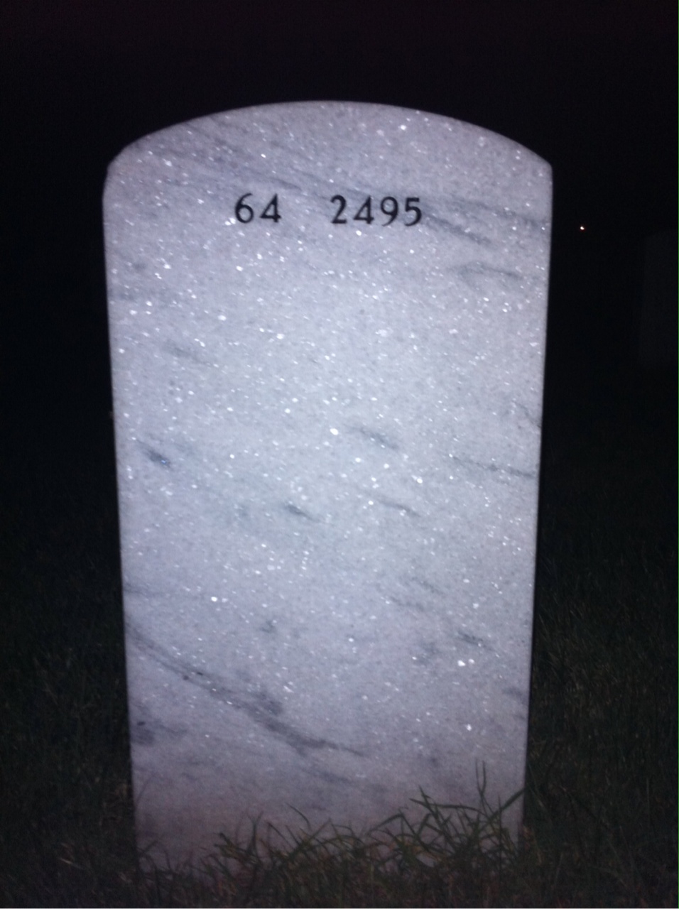 Back of headstone — Victoria Rebman