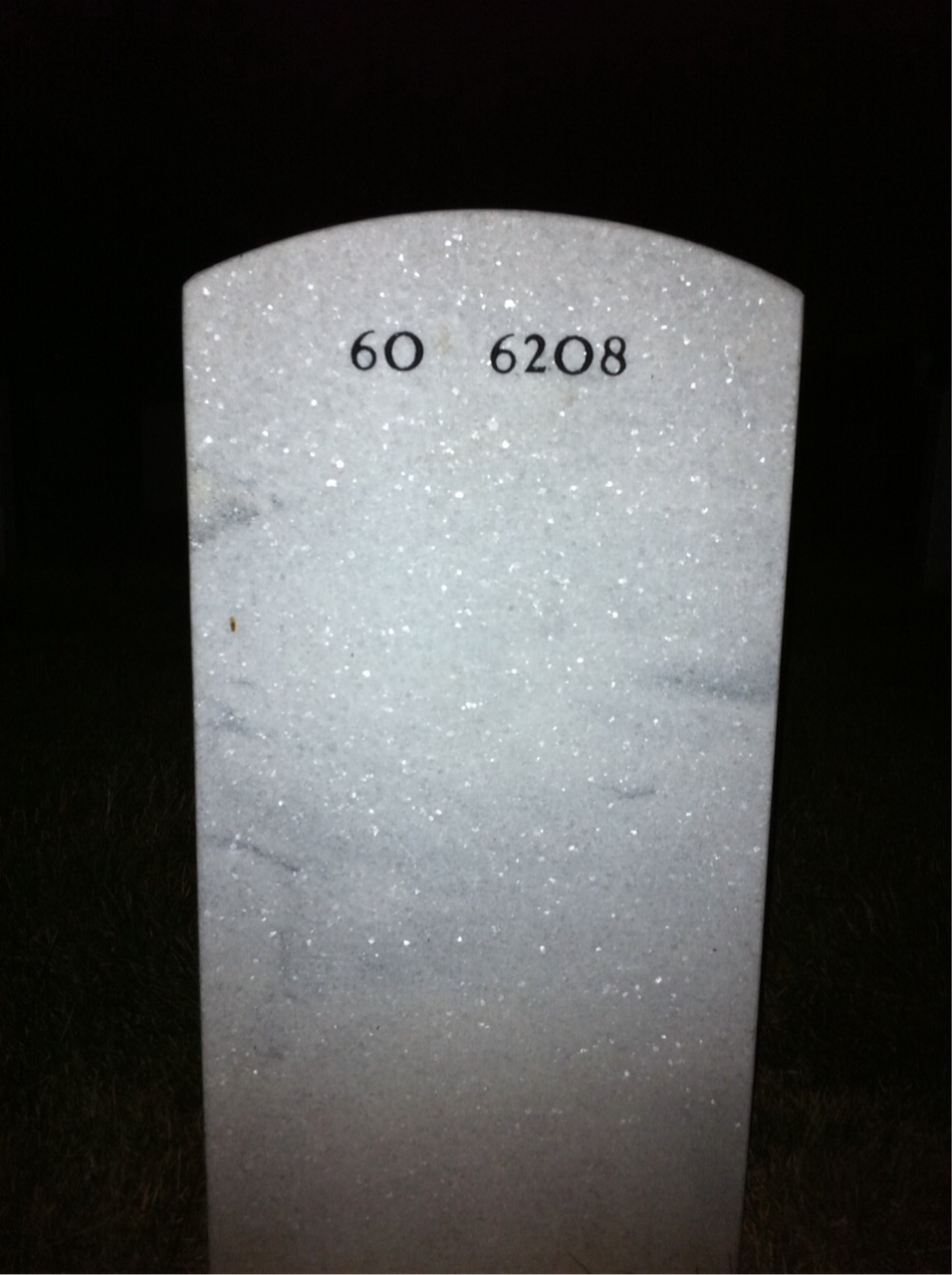 Back of headstone — James Franceschini