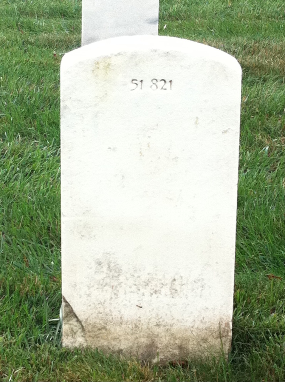 Back of headstone — Terry Adkins