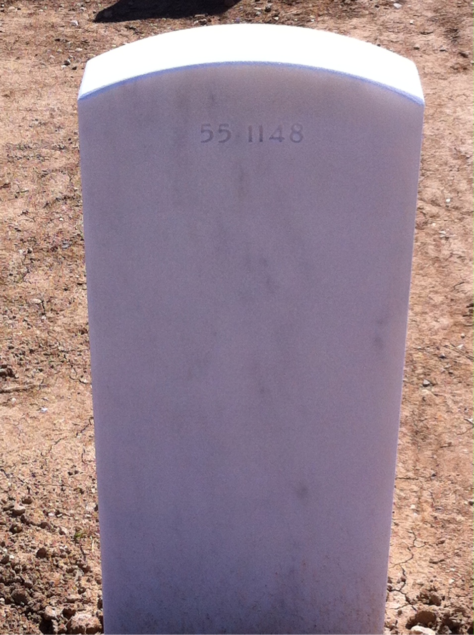 Back of headstone — William Anderson