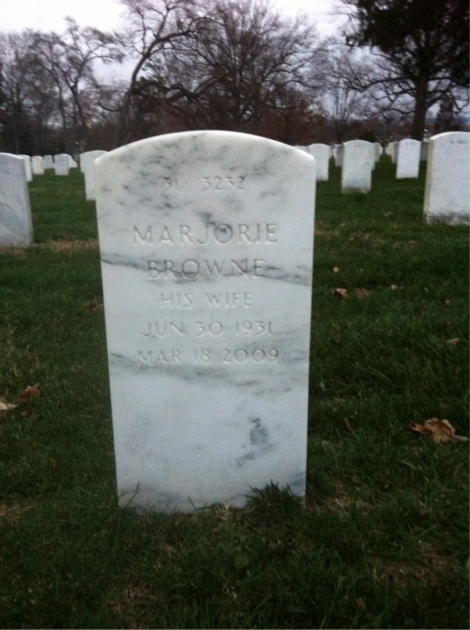 Back of headstone — Eugene Muth