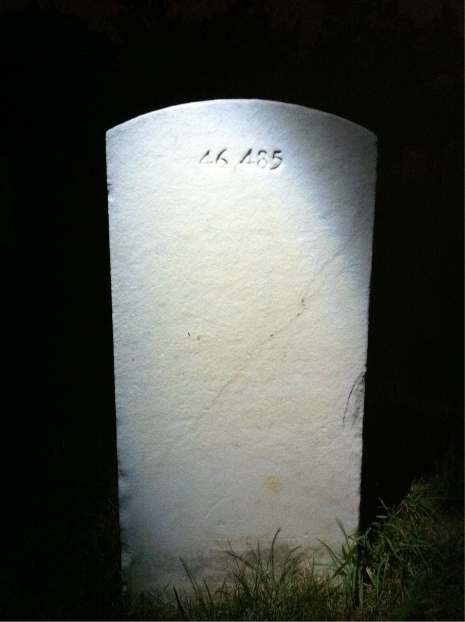 Back of headstone — Norbert Melnick