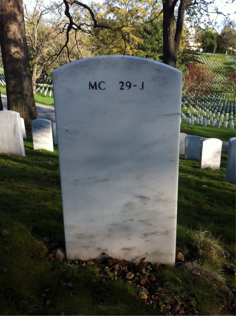 Back of headstone — Charles Lefler
