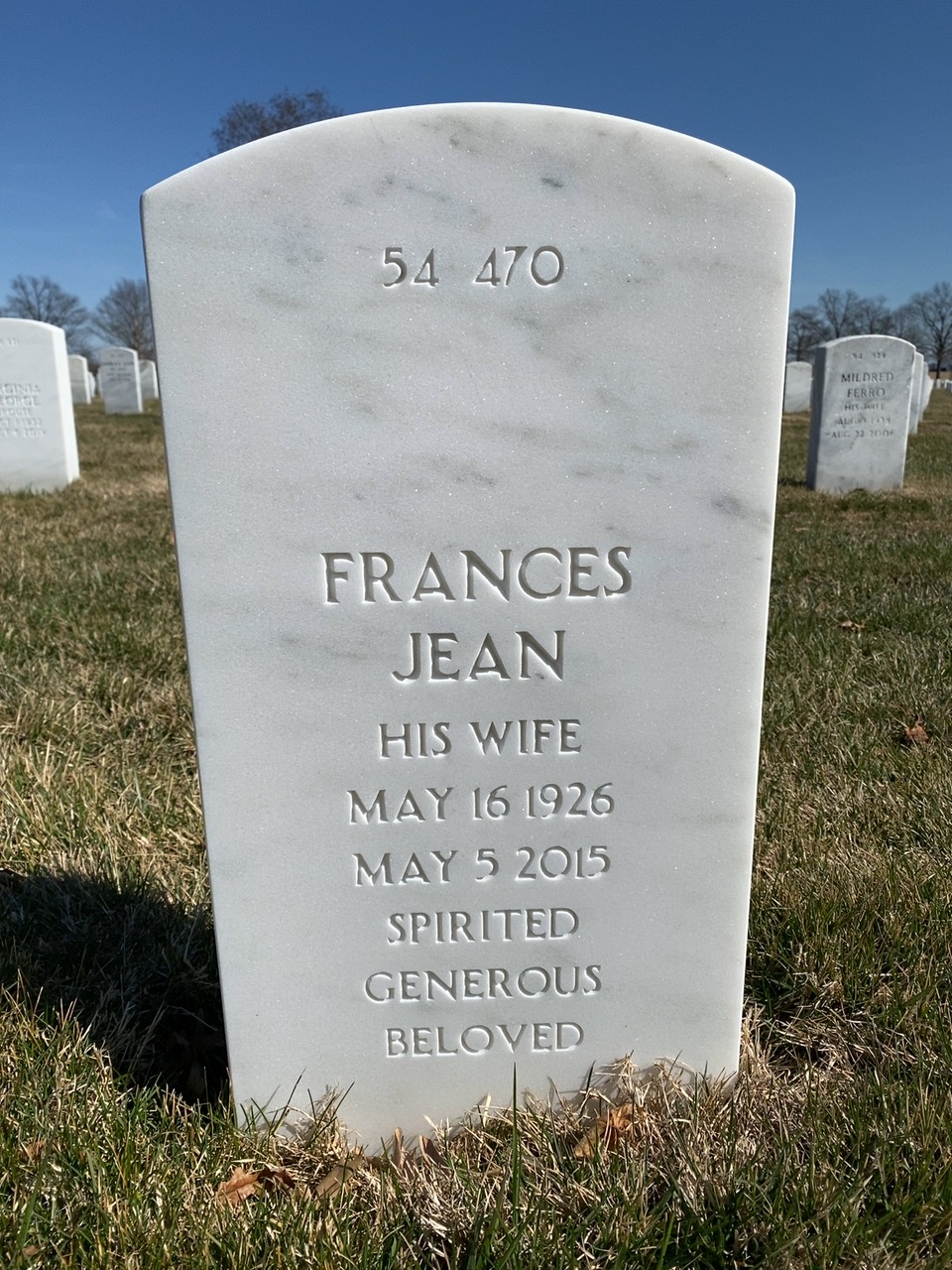 Back of headstone — Charles Brutza