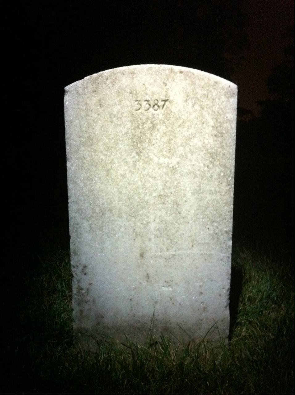 Back of headstone — Norman Cummings
