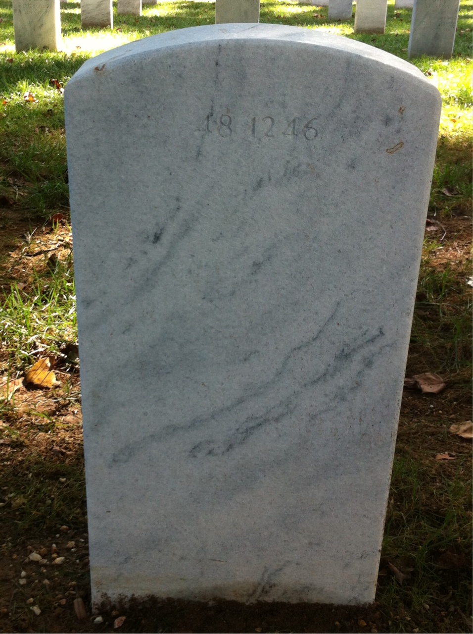 Back of headstone — Marjorie Cordell