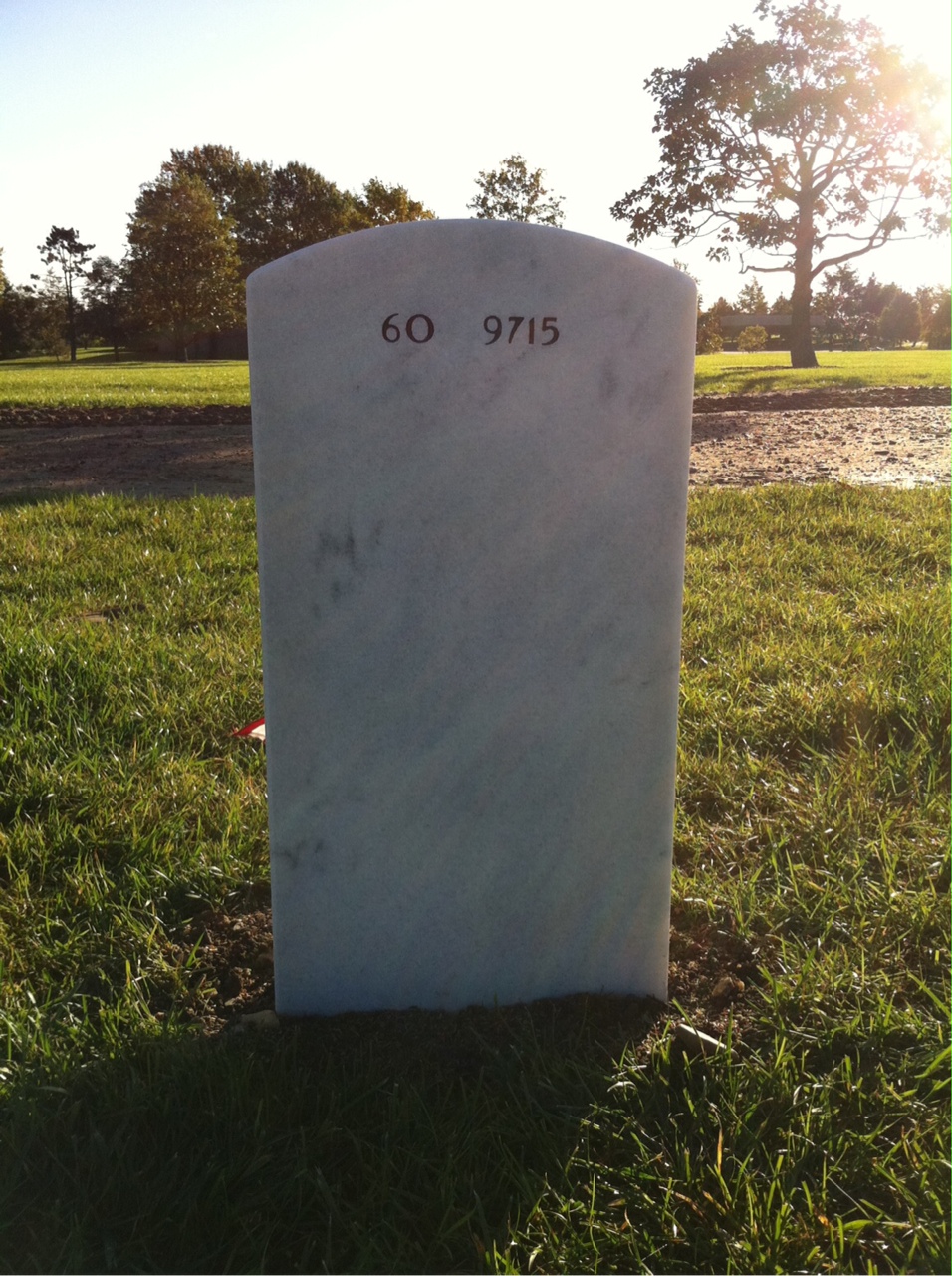 Back of headstone — Michael Wray Newton