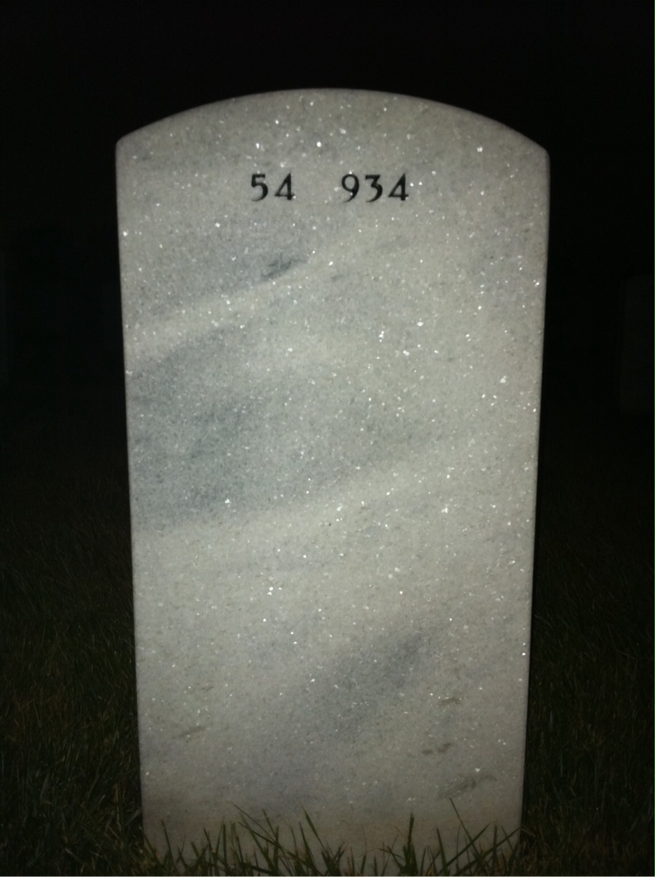 Back of headstone — Herbert Ferguson