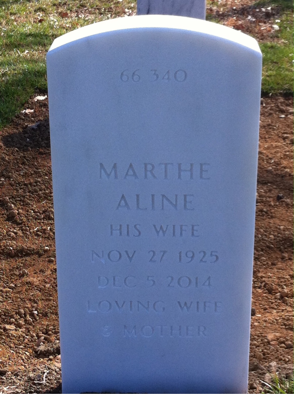 Back of headstone — James Allen