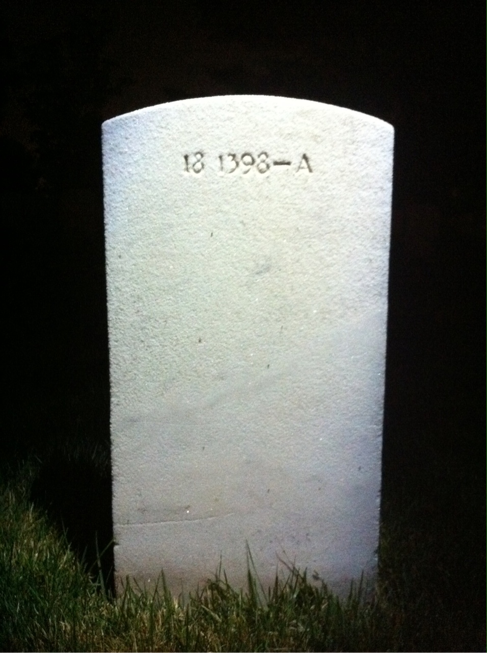 Back of headstone — Edna Money