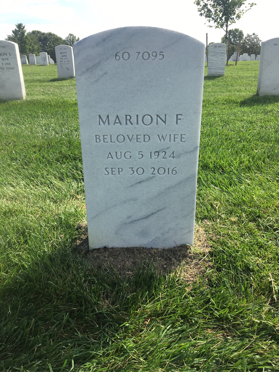 Back of headstone — Michael Mahoney