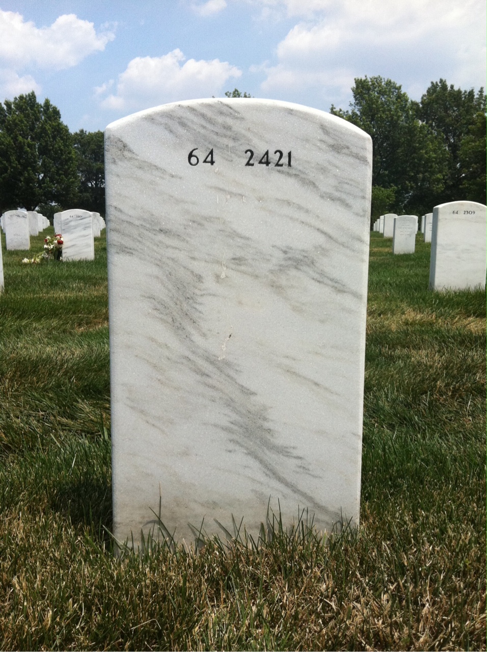 Back of headstone — Emilio Flores