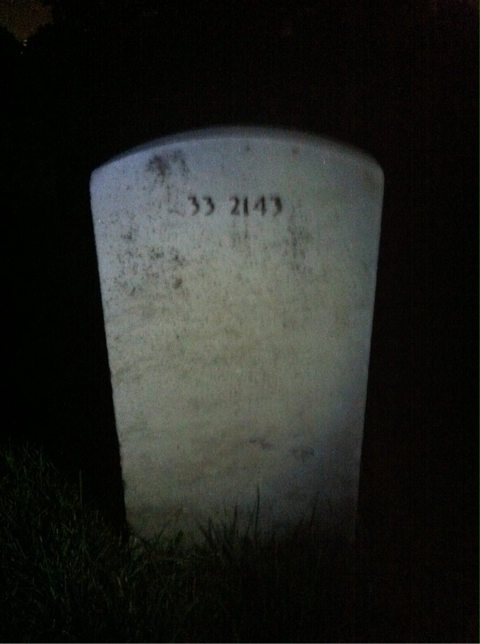 Back of headstone — Herman Altman