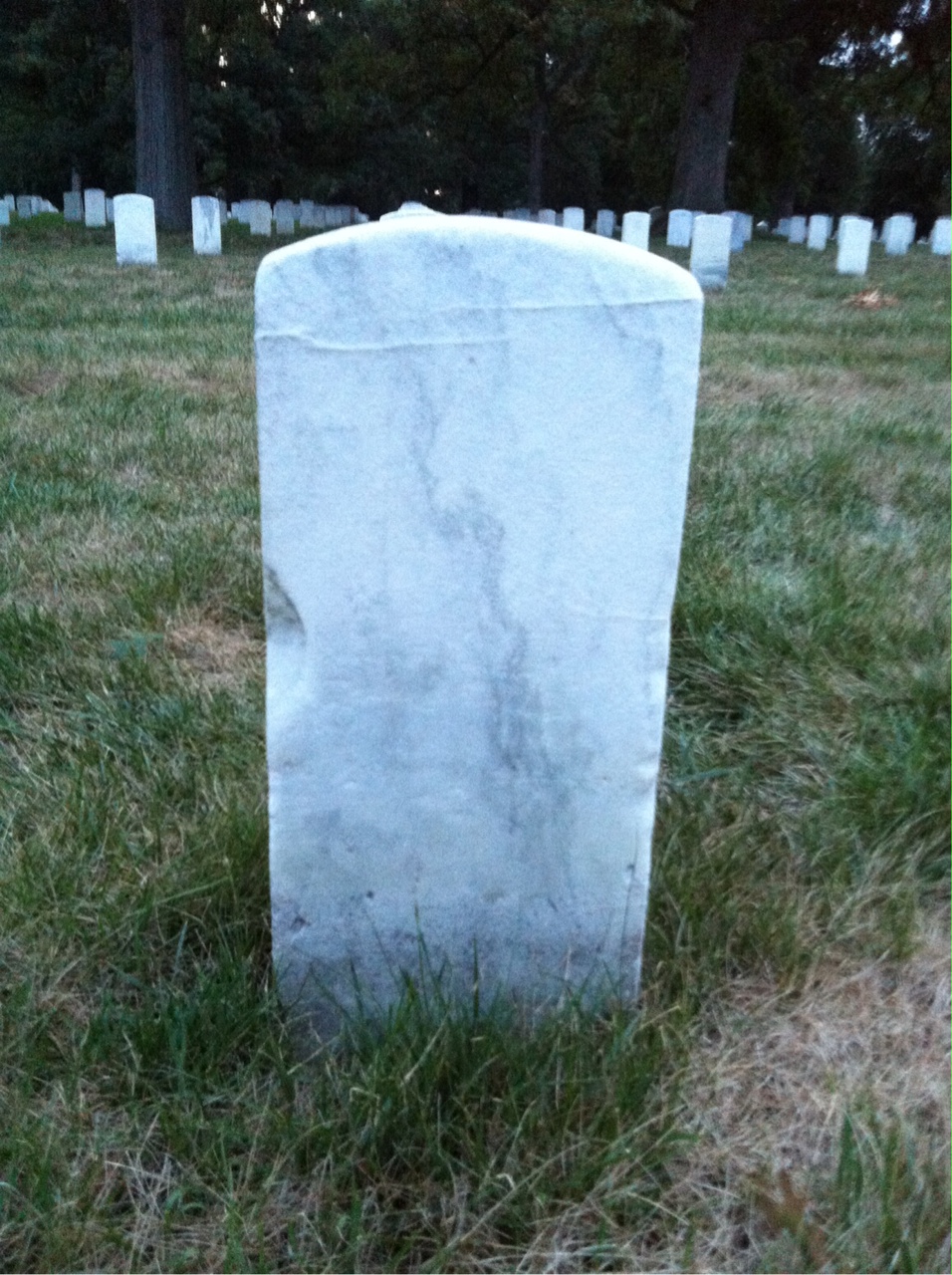 Back of headstone — William Atwood