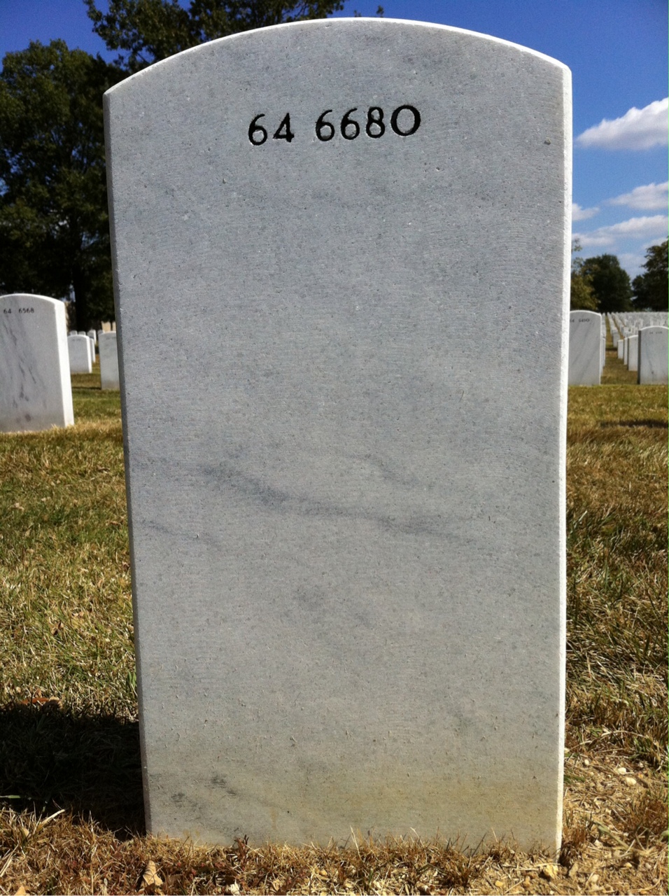Back of headstone — Hugh Corrigan