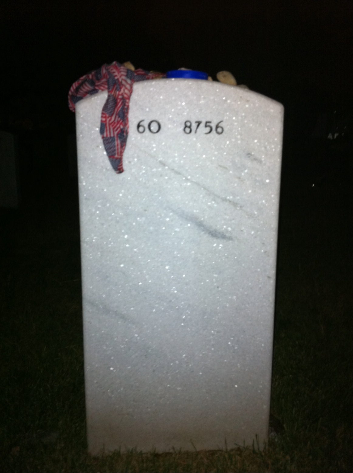 Back of headstone — Anthony Capra
