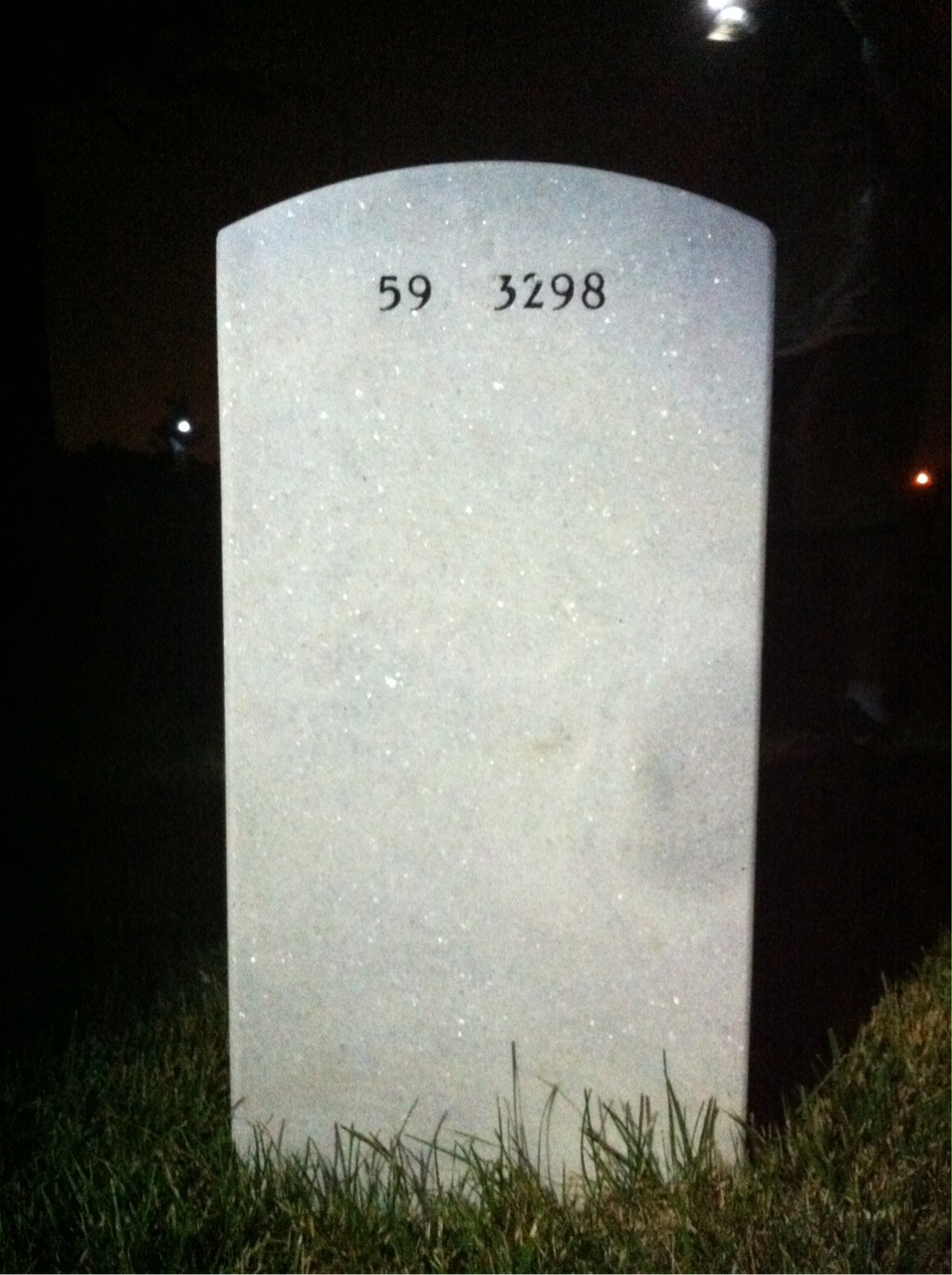 Back of headstone — John Roby