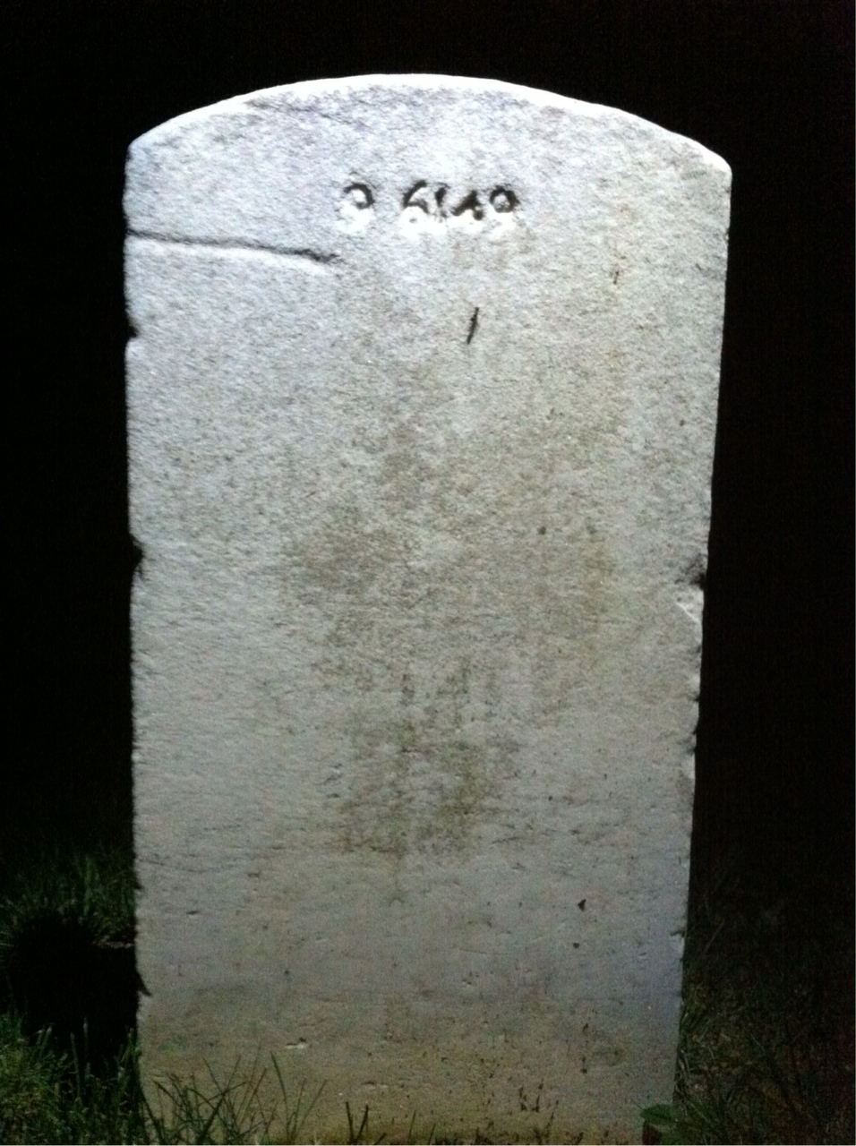 Back of headstone — Peter Milliard