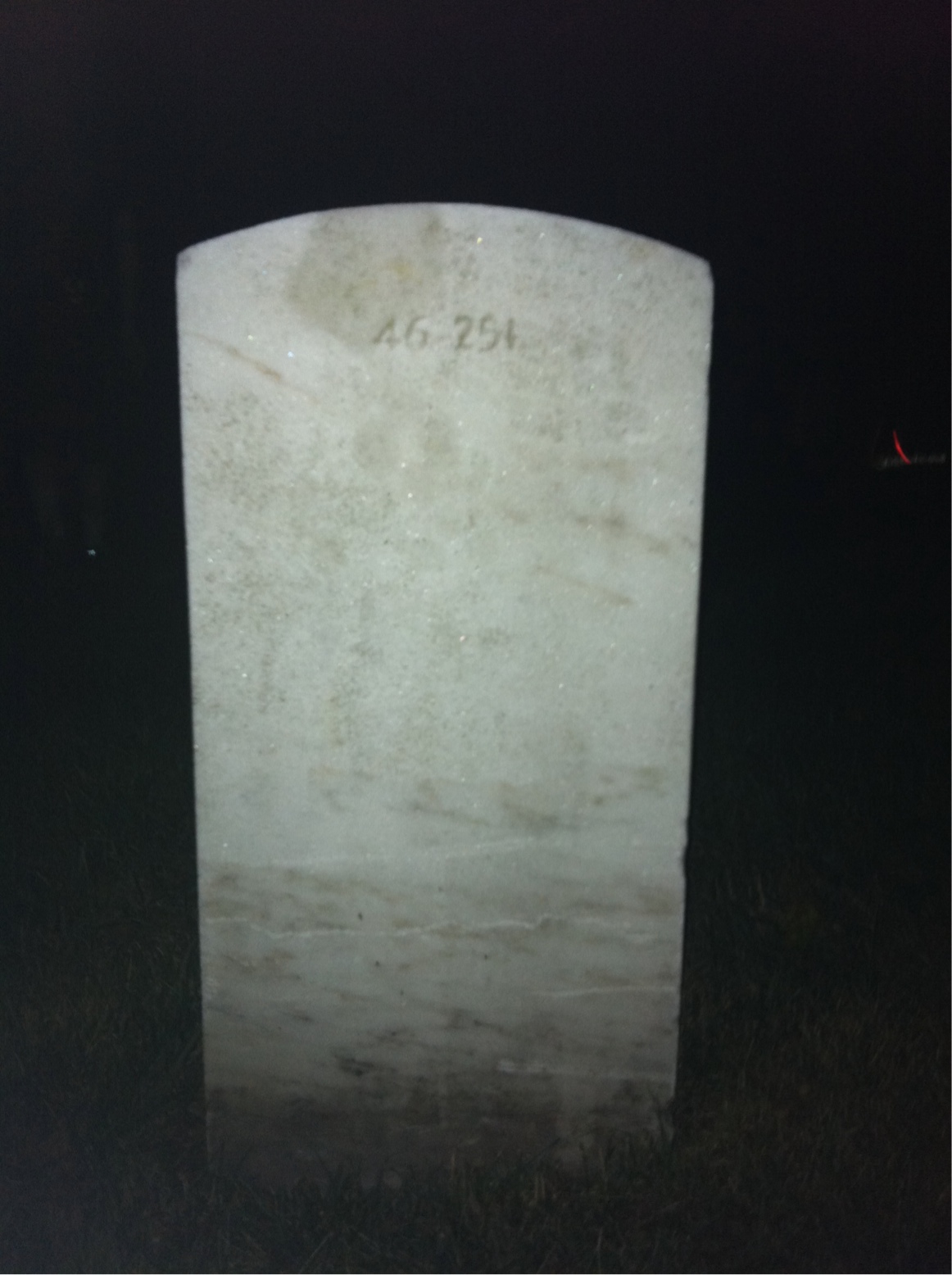 Back of headstone — Rolland Miller