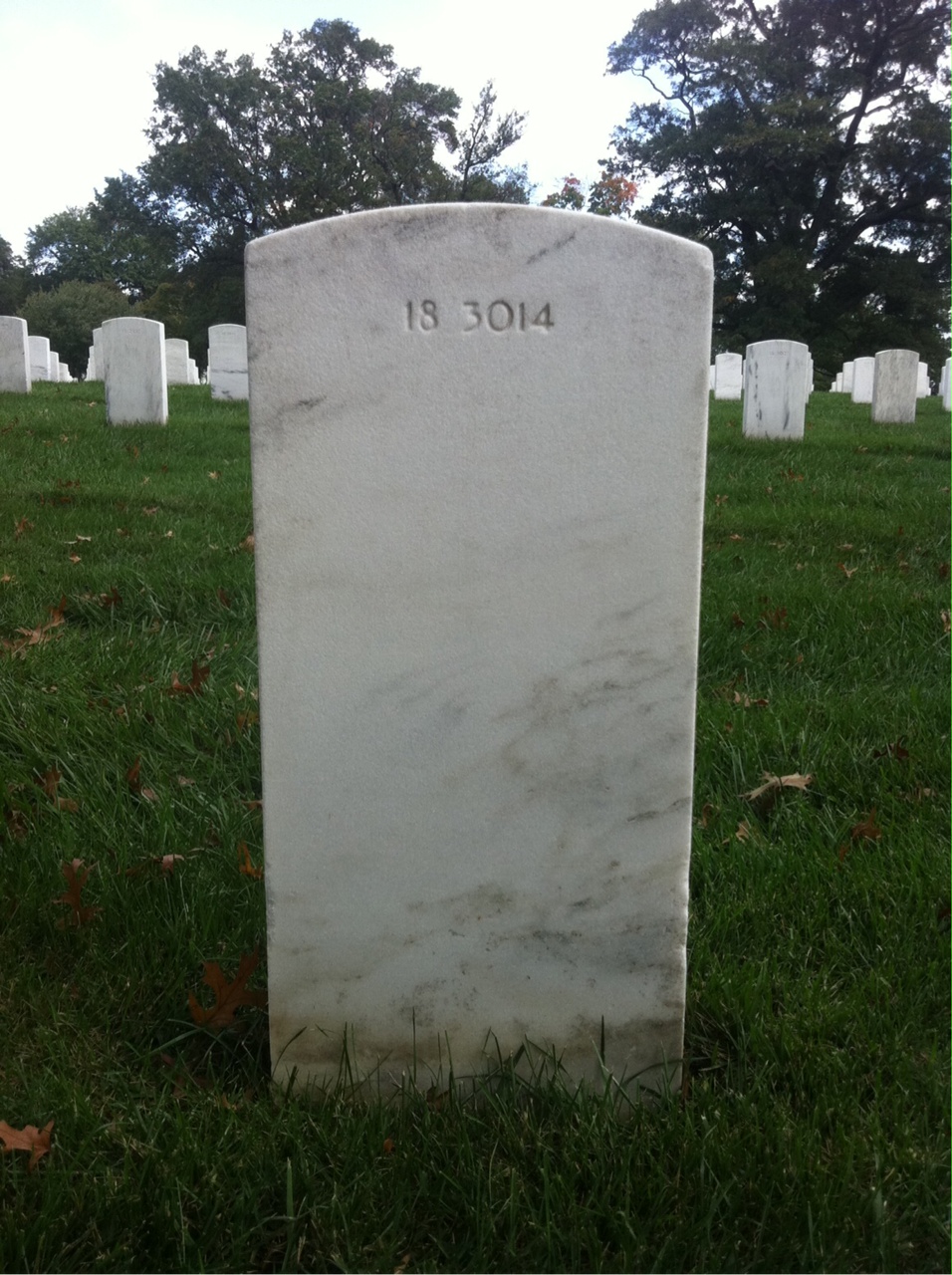 Back of headstone — Clare Mosher