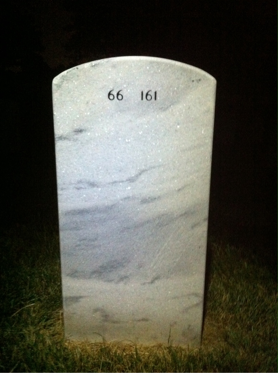 Back of headstone — George Tissaw