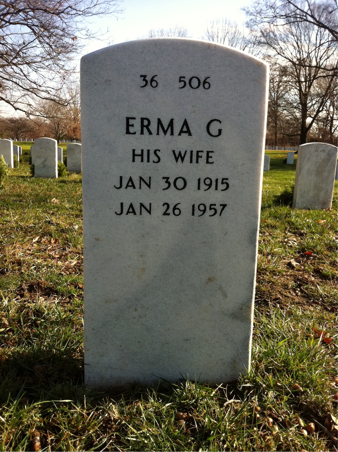 Back of headstone — Charles Twine