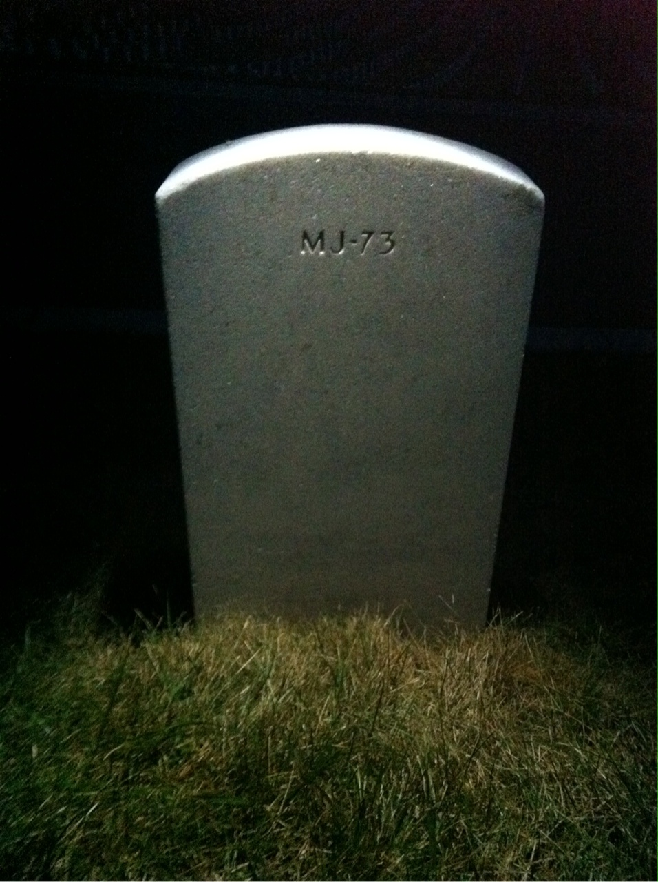 Back of headstone — E Morehead