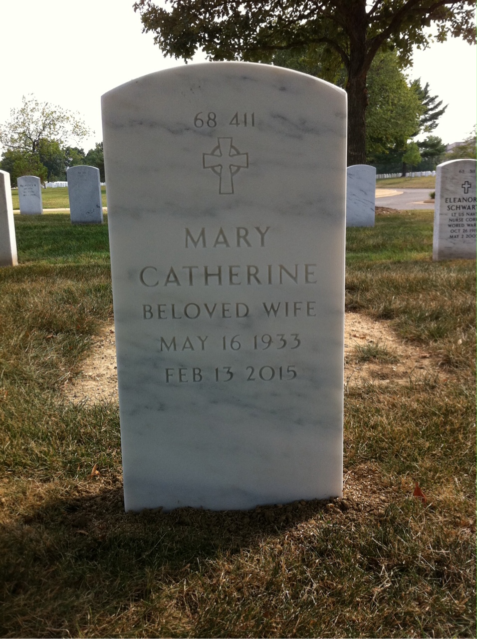 Back of headstone — Arthur Kelleher